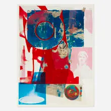 Quarry Local One by Robert Rauschenberg, 1968, offset lithograph in colors, sold Aug 2026