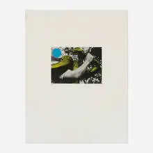 Man with Snake (Blue and Yellow) (from the Harvey Gantt for Senate Campaign Committee series) by John Baldessari, 1991, lithograph in colors on Arches 88, sold Aug 2026
