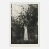 Jim Dine, Hand Colored Flowers, State I, 1977, etching with soft-ground mezzotint and hand-coloring