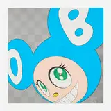 Takashi Murakami, And then and then and then and then and then (Aqua Blue), 1999, offset lithograph in colors