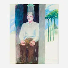 Prisoner, for Amnesty International by David Hockney, offset lithograph in colors, sold Aug 2026