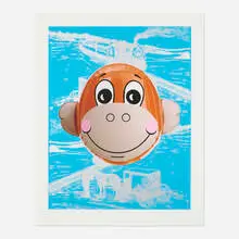 Jeff Koons, Monkey Train (Blue), 2007, inkjet and screenprint in colors on Somerset