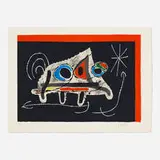 Joan Miró, Untitled (from Le lézard aux plumes d'or series), 1971, lithograph in colors