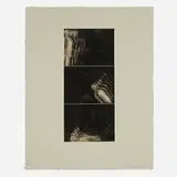 Susan Rothenberg, Three Parts, 1987-88, mezzotint with Chine-collé