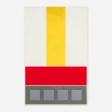 Jesús Rafael Soto, Serigrafia C (from the Jai-Alai series), 1969, screenprint in colors on Plexiglas
