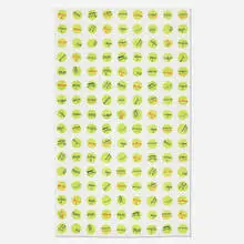 Jonas Wood, Tennis Ball Wallpaper, 2018, digital print on Nolar wallpaper