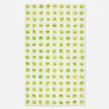 Jonas Wood, Tennis Ball Wallpaper, 2018, digital print on Nolar wallpaper