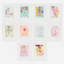 Sigmar Polke, Ten works from the Vollmond im Widder portfolio, 2004, lithograph in colors