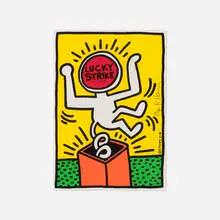 Keith Haring, Plate 3 (from the Lucky Strike portfolio), 1987, screenprint in colors