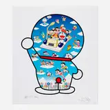 Doraemon, Let's Go Beyond These Dimensions on a Time Machine with Master Fujiko F. Fujio! by Takashi Murakami and Fujio F. Fujiko, 2020, offset lithograph in colors, sold Aug 2026