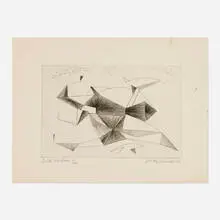Dorothy Dehner, Bird Machine, 1952, etching