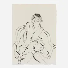 David Hockney, Celia Inquiring, 1979, lithograph on Toyoshi 80
