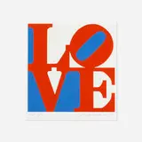 Robert Indiana, Love (from the Book of Love portfolio), 1996, screenprint in colors on A.N.W. Crestwood Museum Edition