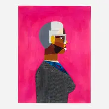 Derrick Adams, Interior Life (Woman), 2019, pigment print on Hotpress