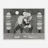 Barbara Rossi, Moon Meet May (from the A.G.B. 1+10 portfolio), 1993, etching and aquatint