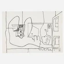 Le Corbusier, Chez Soi (from the Cortège portfolio), 1962, lithograph