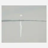 Alex Katz, Sunset Lake Wesserunsett 2, 1972, screenprint in colors on Arches