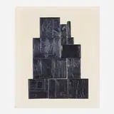 Louise Nevelson, The Great Wall, 1970, lead intaglio relief print on Fabriano