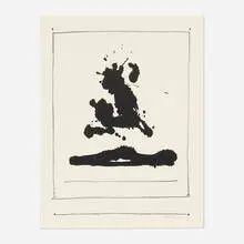 Robert Motherwell, Untitled (from the New York International portfolio), 1966, lithograph on BFK Rives