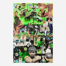Lauren Halsey, Untitled (from 50+50: A Creative Century from Chouinard to CalArts), 2022, screenprint in colors mounted to board
