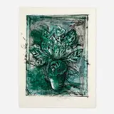 Jim Dine, Jerusalem Plant #8, 1984, lithograph in colors with intaglio on handmade paper