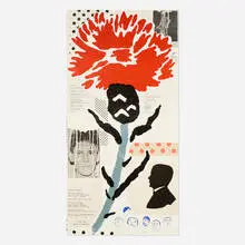Donald Baechler, Thistle, 1999, lithograph in colors