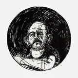 Jim Dine, Untitled (from the Self-Portrait in a Convex Mirror portfolio), 1984, woodcut