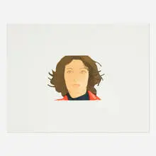 Alex Katz, Ann Lauterbach (from the Face of the Poet portfolio), 1978, aquatint in colors