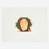 Alex Katz, Ann Lauterbach (from the Face of the Poet portfolio), 1978, aquatint in colors