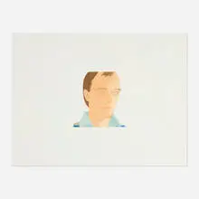 Alex Katz, Rene Ricard (from the Face of the Poet portfolio), 1978, etching and aquatint in colors