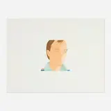 Alex Katz, Rene Ricard (from the Face of the Poet portfolio), 1978, etching and aquatint in colors