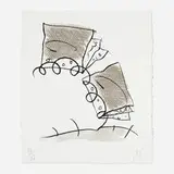 Claes Oldenburg, Notebook Torn in Half, 1997, lithograph on St. Armand Special Etching