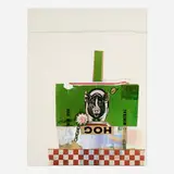 Robert Rauschenberg, Hog Chow (from the Chow Bags series), 1977, screenprint in colors with sewn string