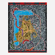 Frank Stella, Imola Three II (from the Circuits series), 1984, woodcut and relief in colors on TGL handmade