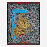 Frank Stella, Imola Three II (from the Circuits series), 1984, woodcut and relief in colors on TGL handmade