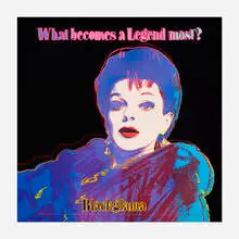 Andy Warhol, Blackglama (Judy Garland) (from the Ads portfolio), 1985, screenprint in colors on Lenox Museum board