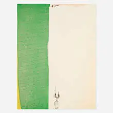 Jim Dine, Calico (from the 11 Pop Artist's, Volume III portfolio), 1965, screenprint in colors on Cartridge