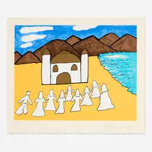 Muhammad Ali, Mosque II, 1978, screenprint in colors