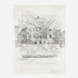 Michael Scoggins, The White House, 2006, graphite on Somerset paper