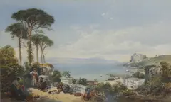 Untitled by Thomas Miles Richardson Jnr., watercolour heightened with white 39.5 x 64.5cm, sold Jun 2024
