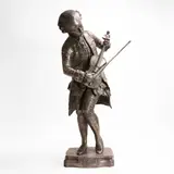Paul Dubois, Untitled, 'Mozart' silvered bronze