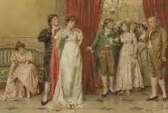 Untitled by George Goodwin Kilburne, watercolour heightened with white 35.5 x 52cm Provenance: With Gladwell & Patterson, sold Jun 2024