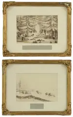 Untitled by George Back, pen and brown ink and wash 13 x 19cm (2) Sir George Back was a British naval officer, sold Jun 2024