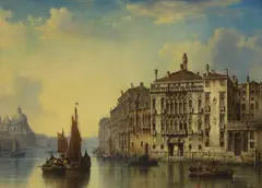 Ludwig Hermann, Untitled, Venice signed and dated 'L. HERMANN 1876' l.r. oil on canvas board 69 x 97cm