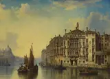 Ludwig Hermann, Untitled, Venice signed and dated 'L. HERMANN 1876' l.r. oil on canvas board 69 x 97cm