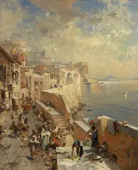 Franz Richard Unterberger, Untitled, oil on canvas 82 x 72cm Provenance: With W H Patterson