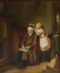 George Bernard O'Neill, Untitled, oil on panel 30 x 25cm Provenance: With Gladwell & Patterson
