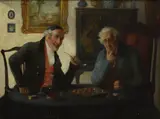 George Fox, Untitled, oil on board 24 x 31cm