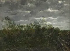 Paul Baum, Untitled, oil on board 22.5 x 29cm