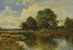 Untitled by Daniel Sherrin, oil on canvas 52 x 76cm, sold Jun 2024